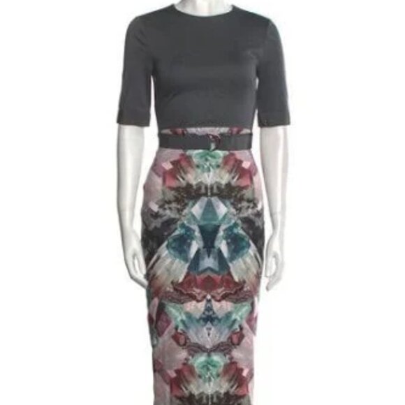 Ted Baker London Dresses & Skirts - Ted Baker Grey Midi Sheath Dress Sz 6